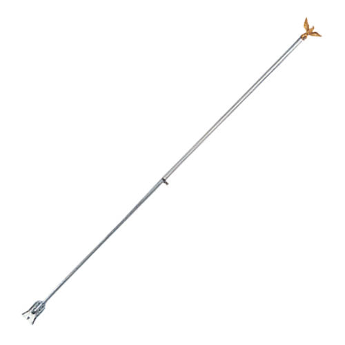 Asta metálica plegable de tres piezas para bandera de EE. UU. con adorno de aguila, 170 cm