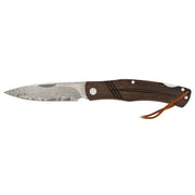Cuchillo plegable WENGE con hoja de acero damasco de 73 capas