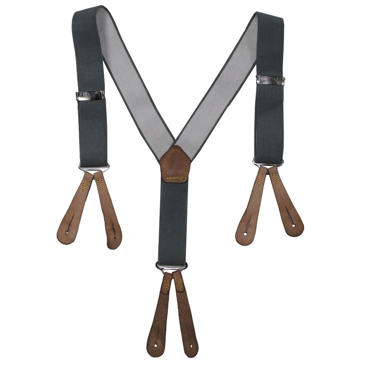 Tirantes británicos para pantalón, grises, originales y usados