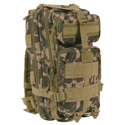 Mochila ASSAULT I Medium Transport, vista de producto con sistema MOLLE y múltiples bolsillos