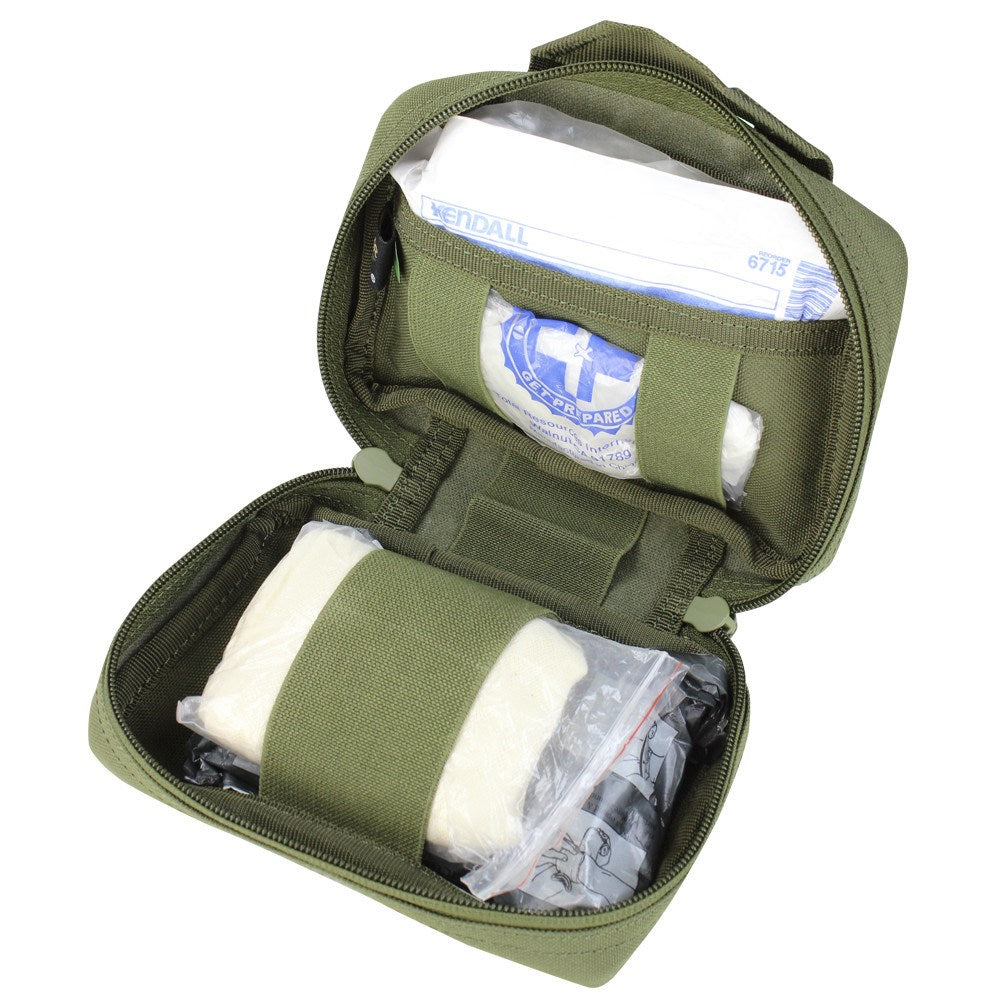 Funda MOLLE para botiquín FRP verde, bolsa táctica con cierre y sistema MOLLE
