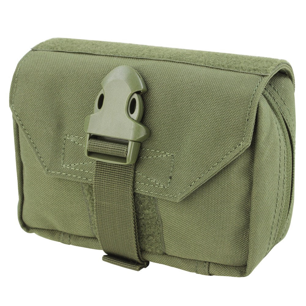 Funda MOLLE para botiquín FRP verde, bolsa táctica con cierre y sistema MOLLE