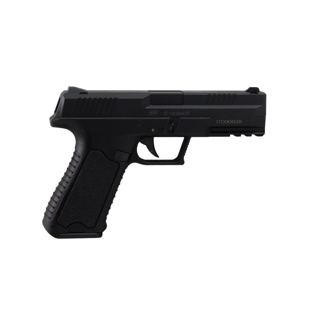 Pistola airsoft AEP CHALLENGER XP-17 negra - vista lateral
