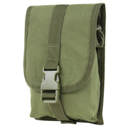 Funda Small Utility verde, bolsa universal de perfil bajo con fijación modular