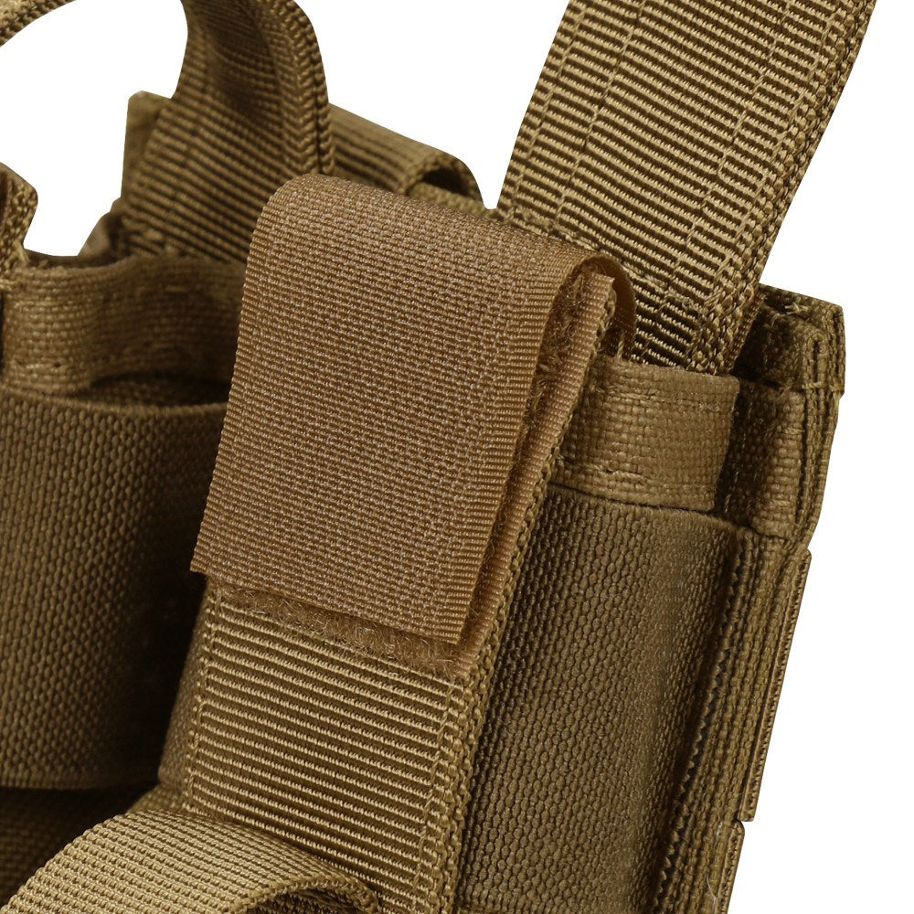 Funda MOLLE doble para granadas flashbang en color verde, 600D Cordura