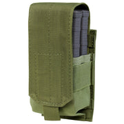 Funda para 2 cargadores M14 Gen. II en verde, cierre de velcro y correas MOLLE
