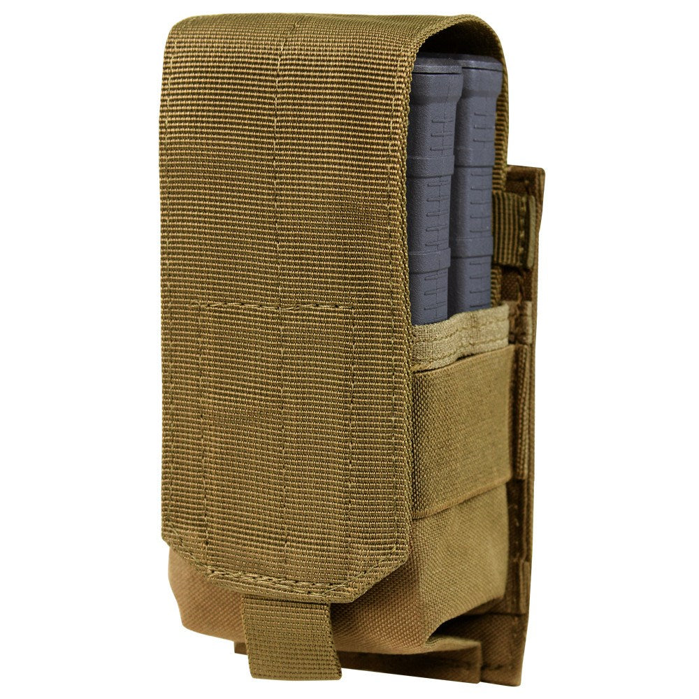 Funda verde para 2 cargadores M14 Gen. II con cierre de velcro y correas MOLLE