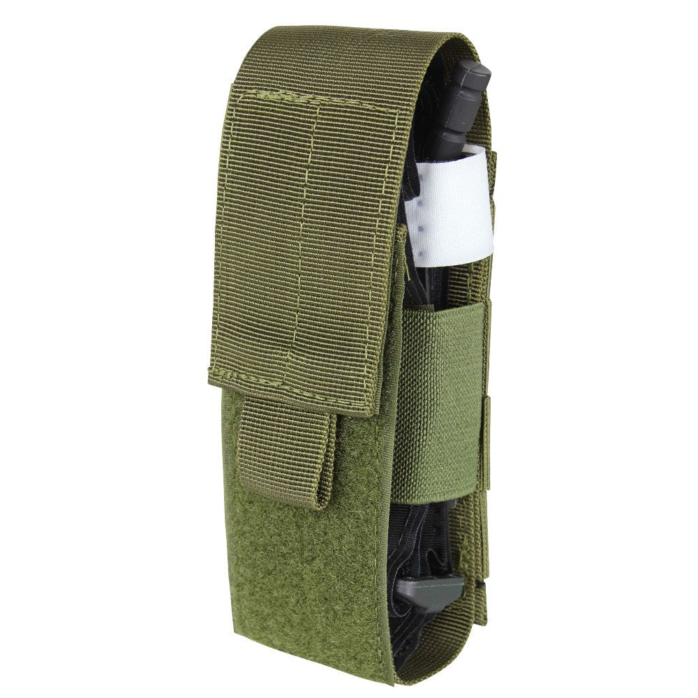 Funda TQ para torniquete verde, estuche universal aprox. 19 x 9 x 7,5 cm