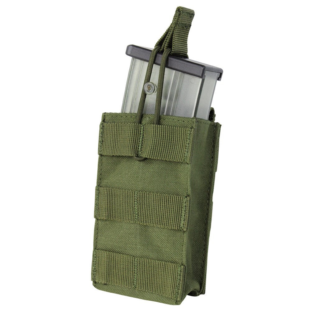 Funda abierta para cargador G36 en verde, sujeción con cordón elástico para 1 cargador