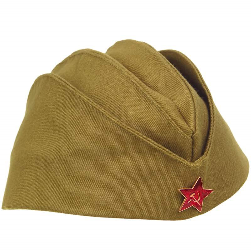 Gorra lodička rusa con insignia repro, réplica según original soviético