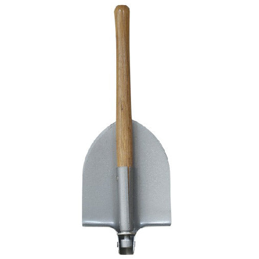 Pala plegable rusa con mango de madera, nueva, sin funda