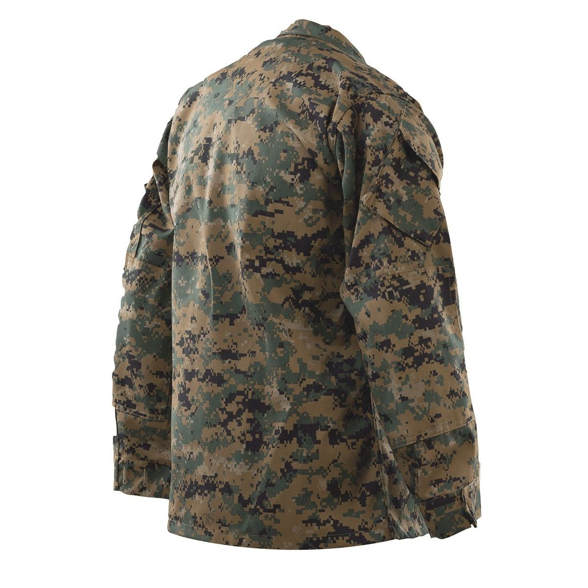 Blusa USMC Digital Woodland TRU-SPEC en tejido 35% algodón y 65% poliéster, patrón camuflaje Digital Woodland