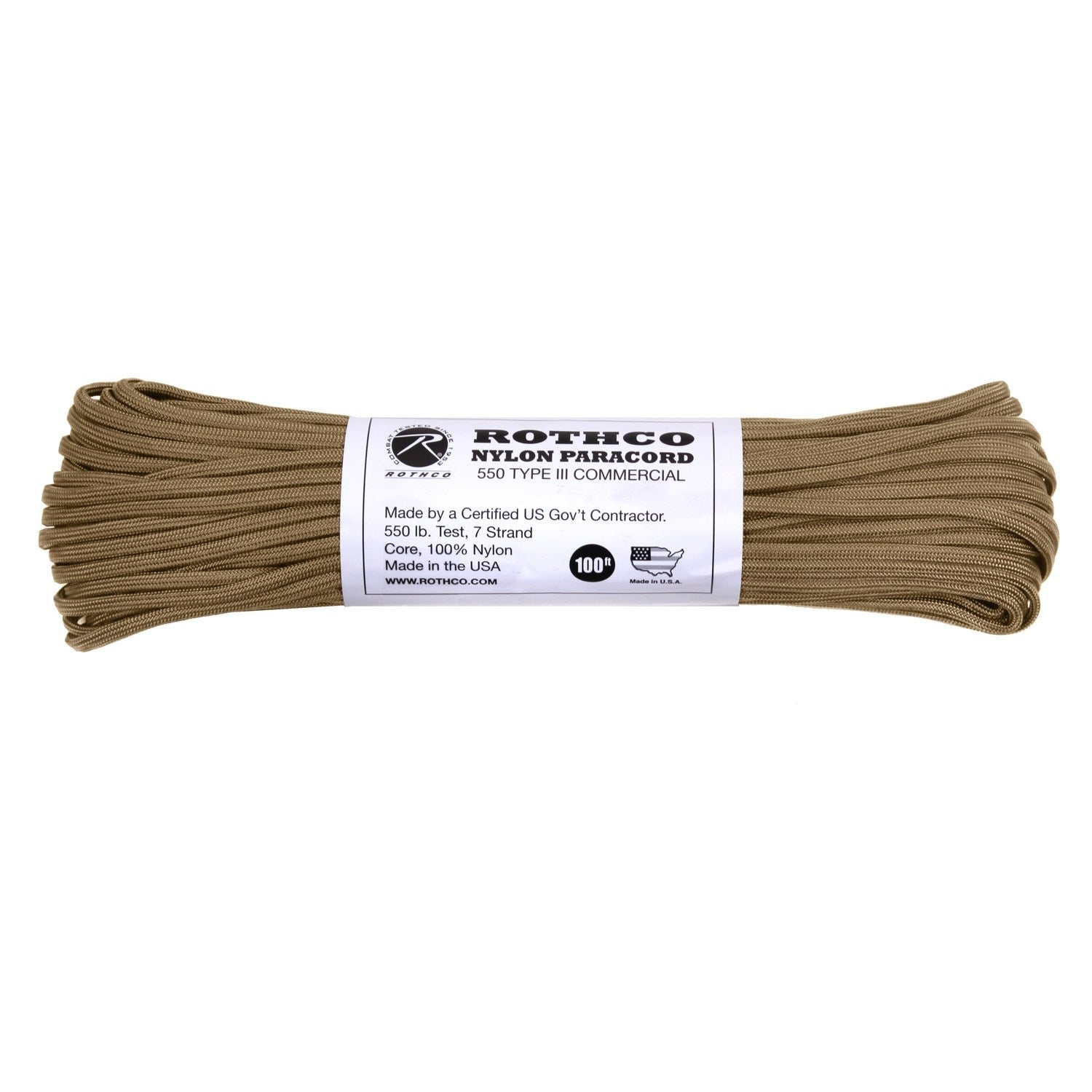 Cuerda Paracord de nylon 550LB ø 4 mm, 30 m