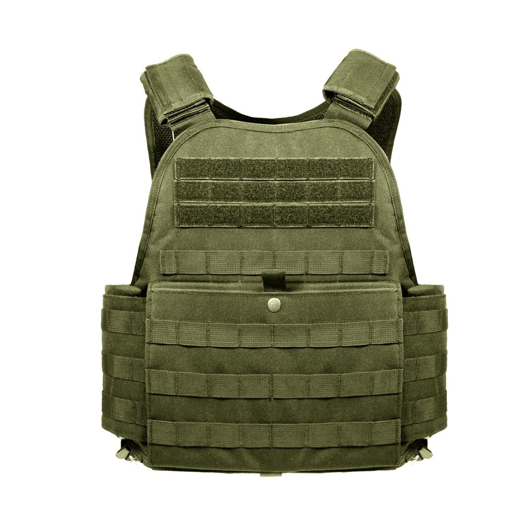 Chaleco MOLLE portaplacas COYOTE extragrande con bolsillos para placas balísticas