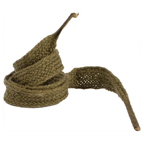 Cordón plano corto NVA verde y marrón, 23–25 cm, originalmente para sandalias