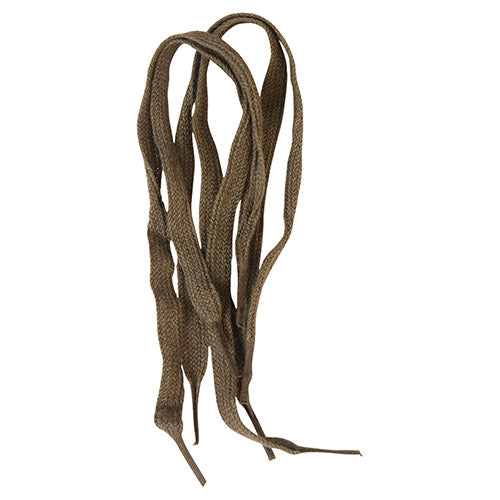 Cordón plano corto NVA verde y marrón, 23–25 cm, originalmente para sandalias
