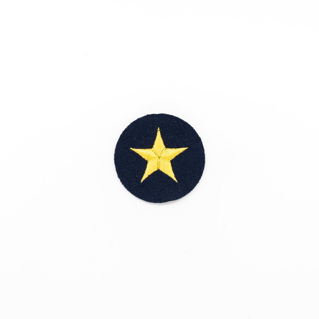Parche NVA unidades navales blanco, círculo con estrella, 6 cm
