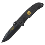 Navaja plegable CENTERFIRE .270 con hoja AUS-8 revestida y mango G10 negro