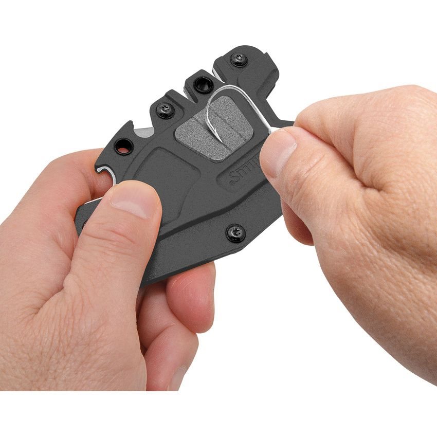 Cuchillo COMB hoja fija con perforaciones en forma de panal y recubrimiento titanio