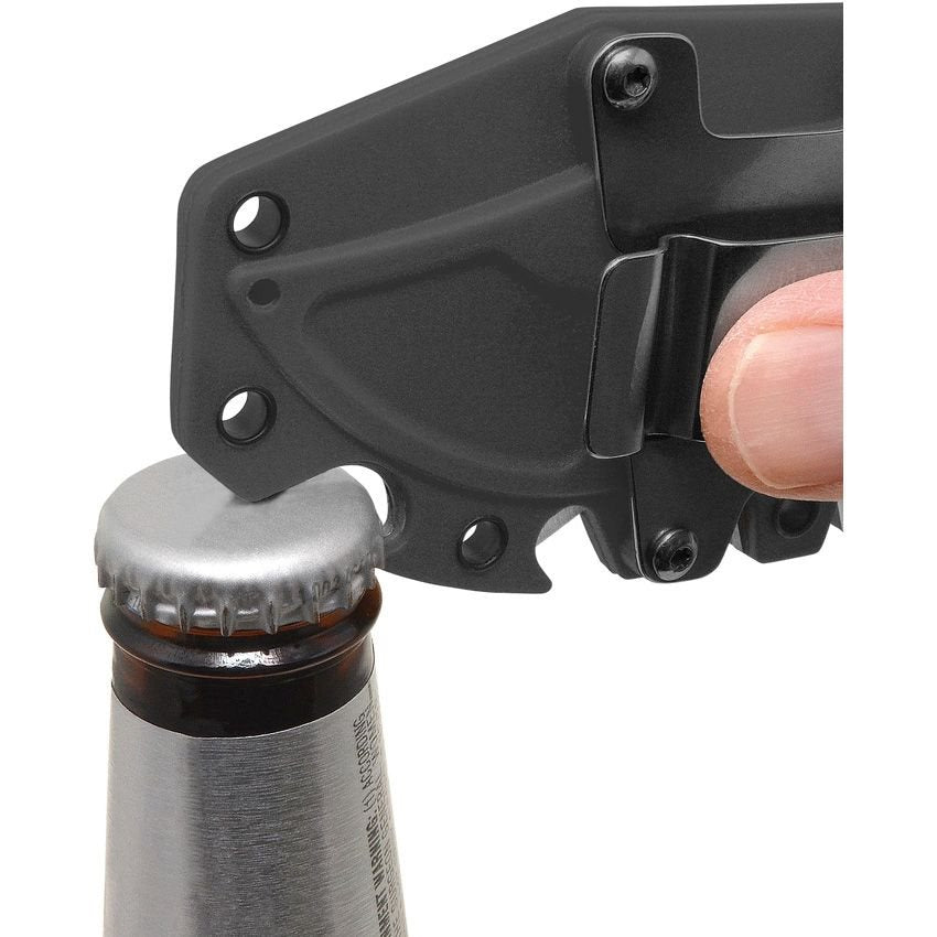 Cuchillo COMB hoja fija con perforaciones en forma de panal y recubrimiento titanio