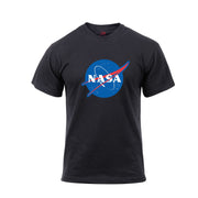 Camiseta negra con logo NASA vista frontal