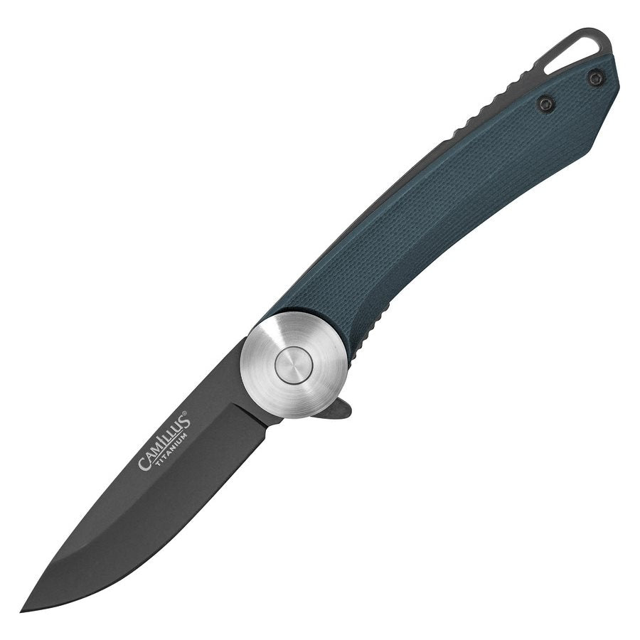 Navaja plegable CIRQUE azul hoja AUS-8 7 cm mango G10