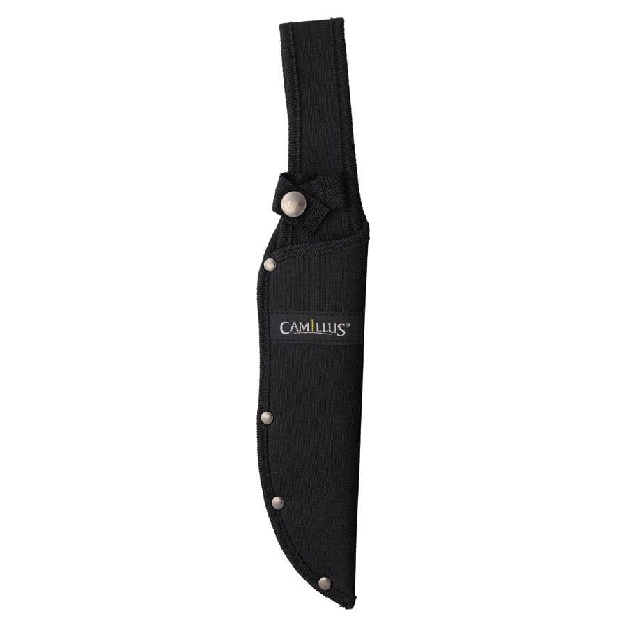 Machete INDULGE compacto con hoja negra recubierta de titanio y sierra