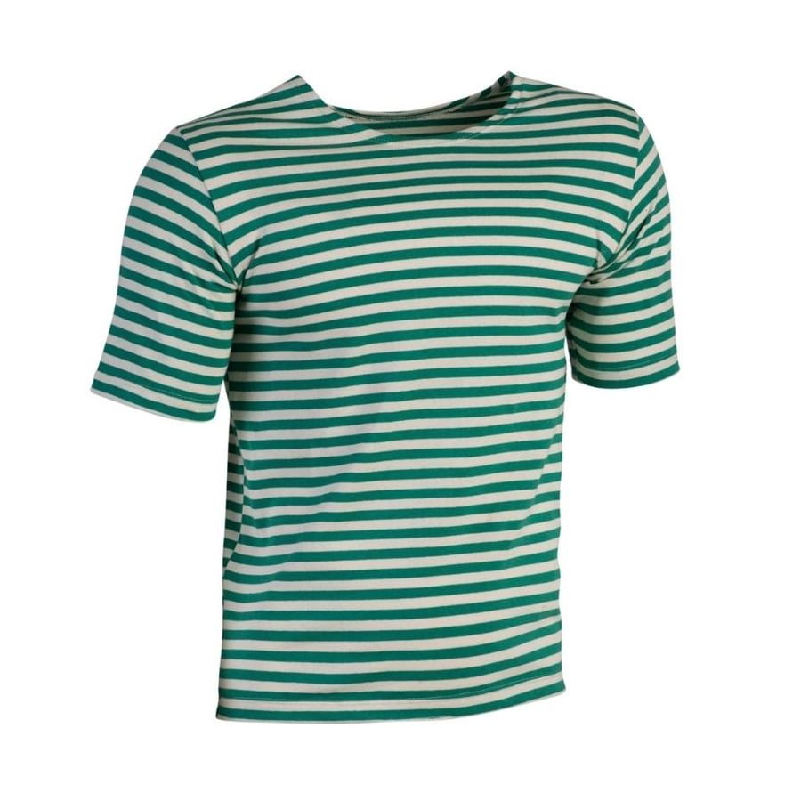 Camiseta marinera de rayas verde, manga corta - MARINE (ID 1990002)