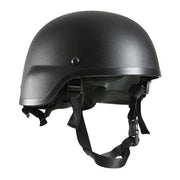 Casco MICH 2000 plástico ABS negro con acolchado interior de 7 almohadillas