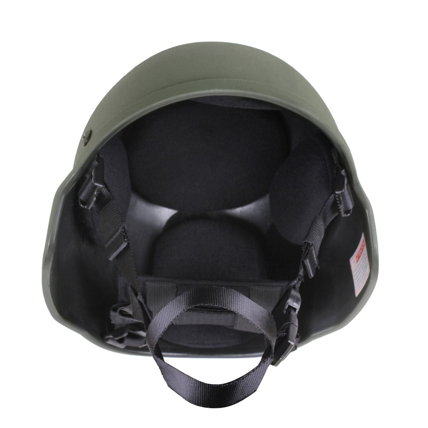 Casco MICH 2000 plástico ABS negro con acolchado interior de 7 almohadillas