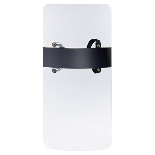 Escudo anti-impacto US BLANK de policarbonato con asa de aluminio, altura aprox. 102 cm