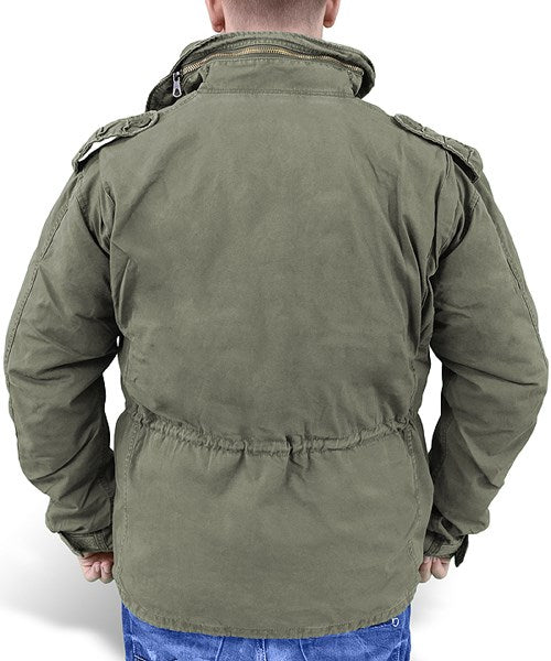 Chaqueta US M65 REGIMENT con forro en color verde, vista frontal