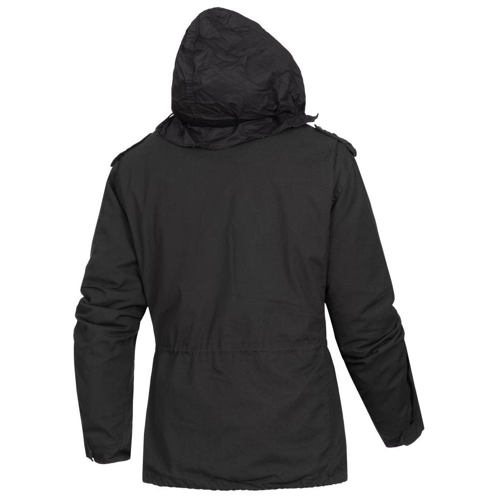 Chaqueta US M65 Regiment negra con forro, vista frontal