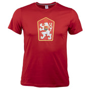 Camiseta retro ČSSR roja - vista delantera del producto