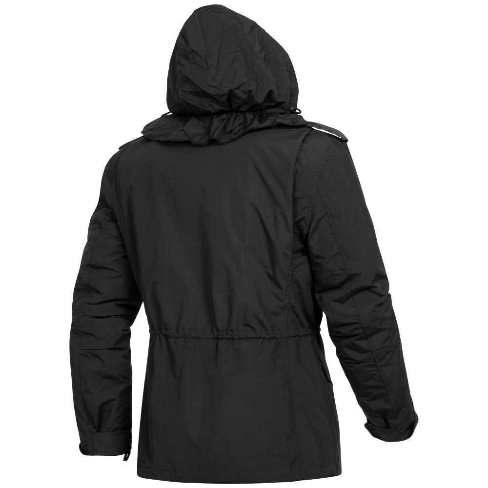 Chaqueta US M65 HYDRO negra con forro, vista frontal