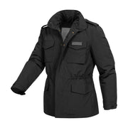 Chaqueta US M65 HYDRO negra con forro, vista frontal