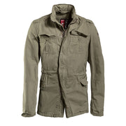 Chaqueta Bunda DELTA BRITANNIA verde con capucha y seis bolsillos