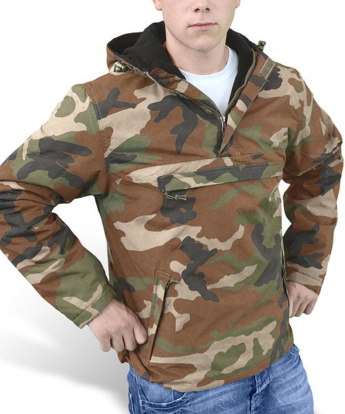 Bunda WINDBREAKER ŠEDÁ, chaqueta cortavientos gris con forro polar fijo y cremallera cubierta