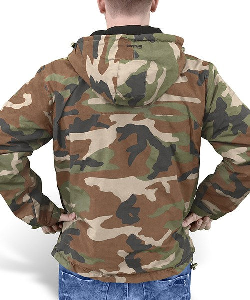 Bunda WINDBREAKER ŠEDÁ, chaqueta cortavientos gris con forro polar fijo y cremallera cubierta