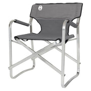 Silla de camping plegable DECK de aluminio con reposabrazos y base ancha