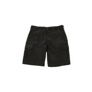 Pantalones cortos BDU negros con 6 bolsillos, 65% poliester 35% algodon