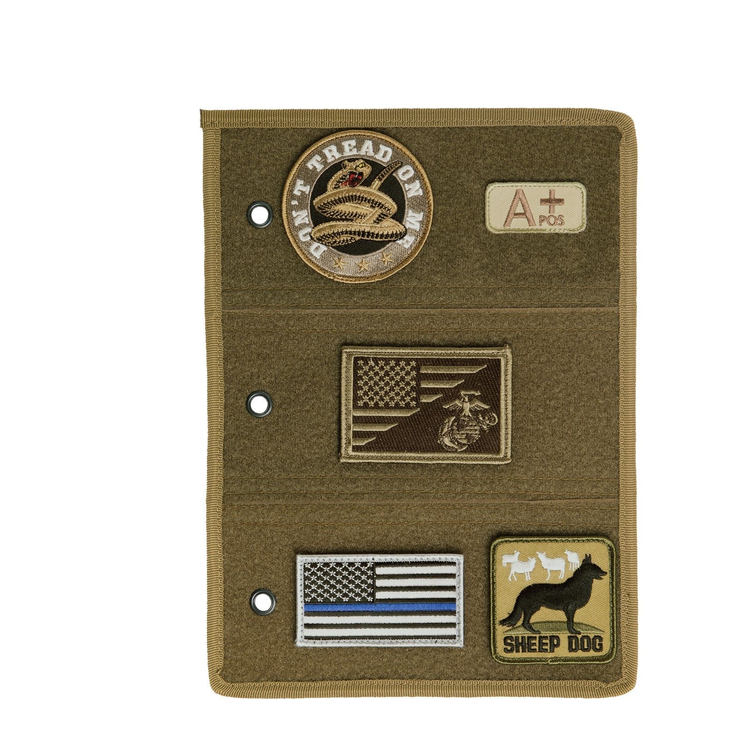 Inserto 'list' para carpeta de parches VELCRO COYOTE en poliester 300 x 216 mm