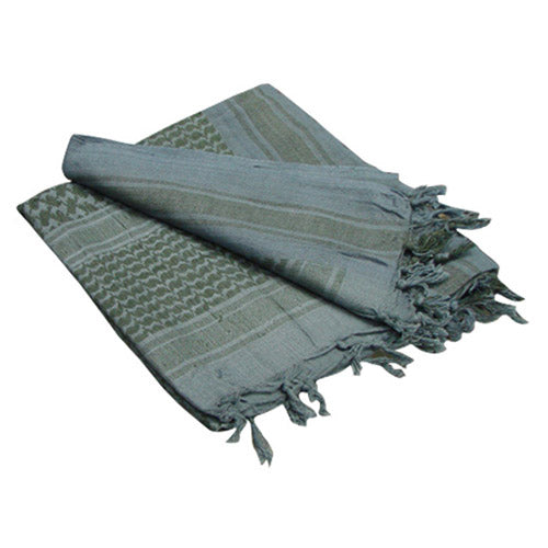 Pañuelo Shemagh oliva/negro de algodón