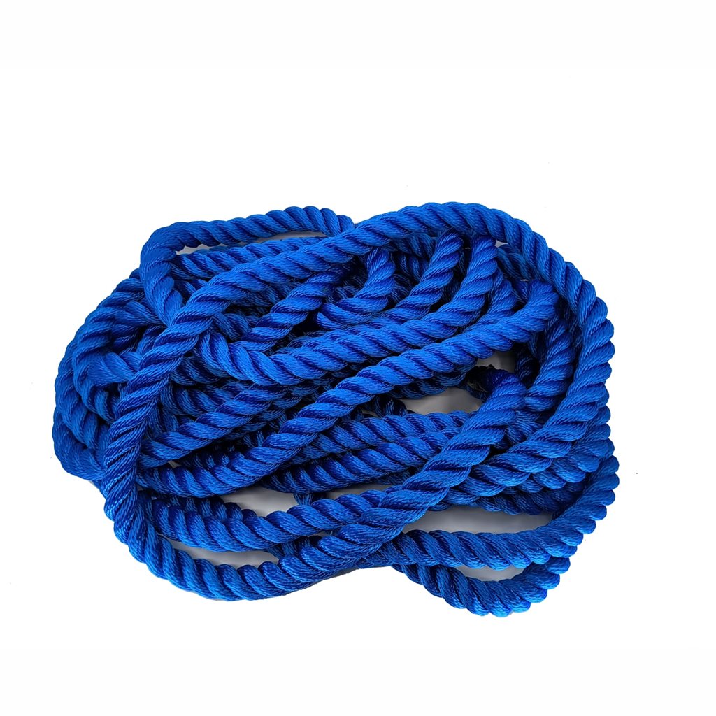 Cuerda retorcida PP-Betelon azul 20 mm x 10 m