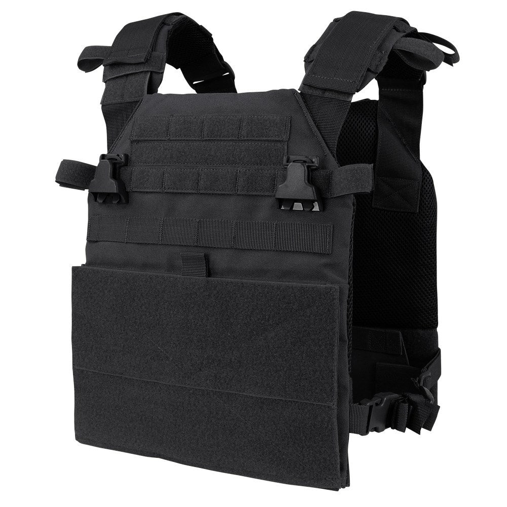 Chaleco VANQUISH portaplacas verde con sistema VAS, PALS/MOLLE y paneles velcro
