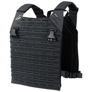 Vesta LCS Vanquish negra, portaplacas de Cordura compatible con placas SAPI L y M