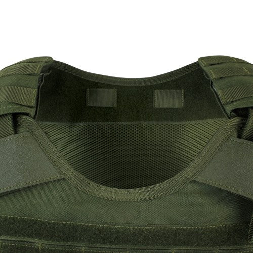 Chaleco Enforcer portaplacas verde de nylon con sistema de rápido desprendimiento, peso 1,7 kg