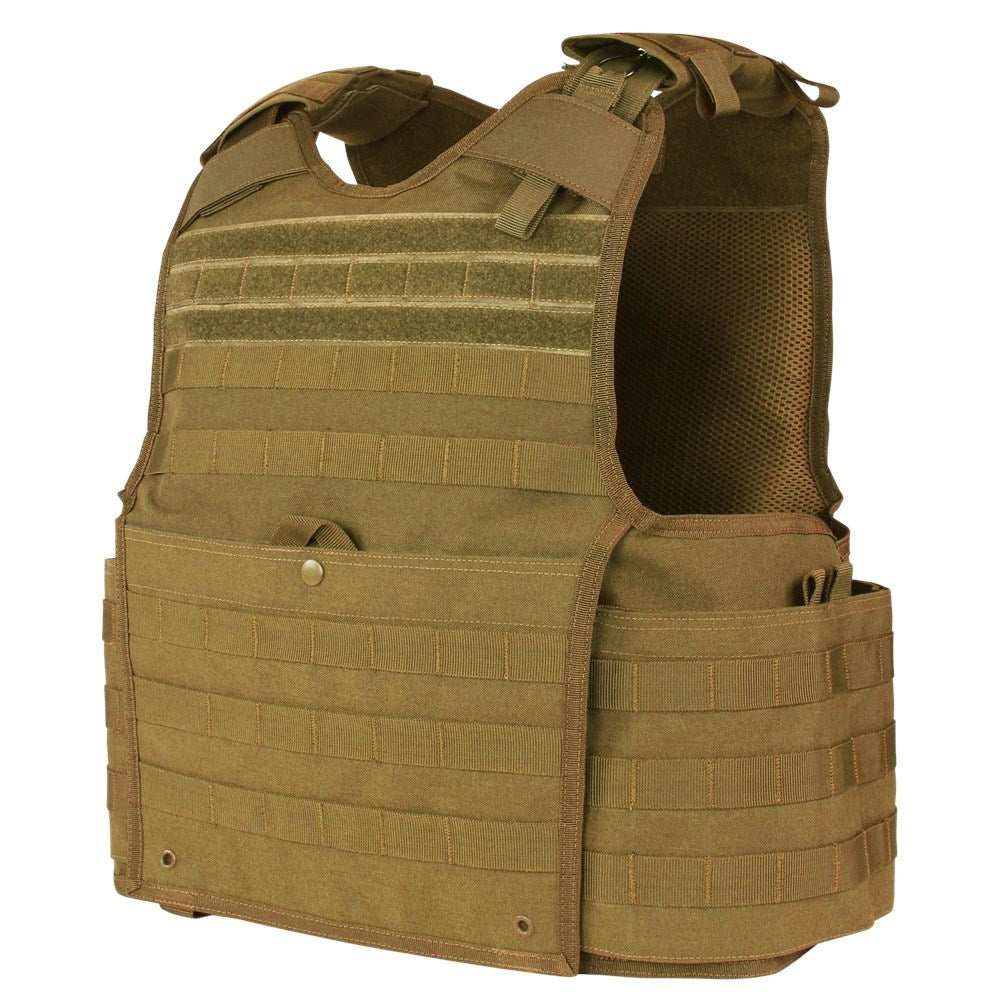 Chaleco Portaplacas Enforcer verde en nylon, vista del producto