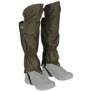 Polainas OVERKNEE verdes hasta la rodilla con cremallera, protegen de humedad y barro