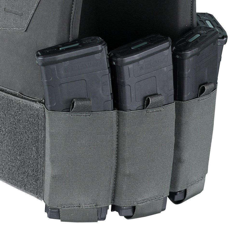 Portaplacas Vesta SPECTER negro de Condor Outdoor, nylon reforzado y perfil bajo